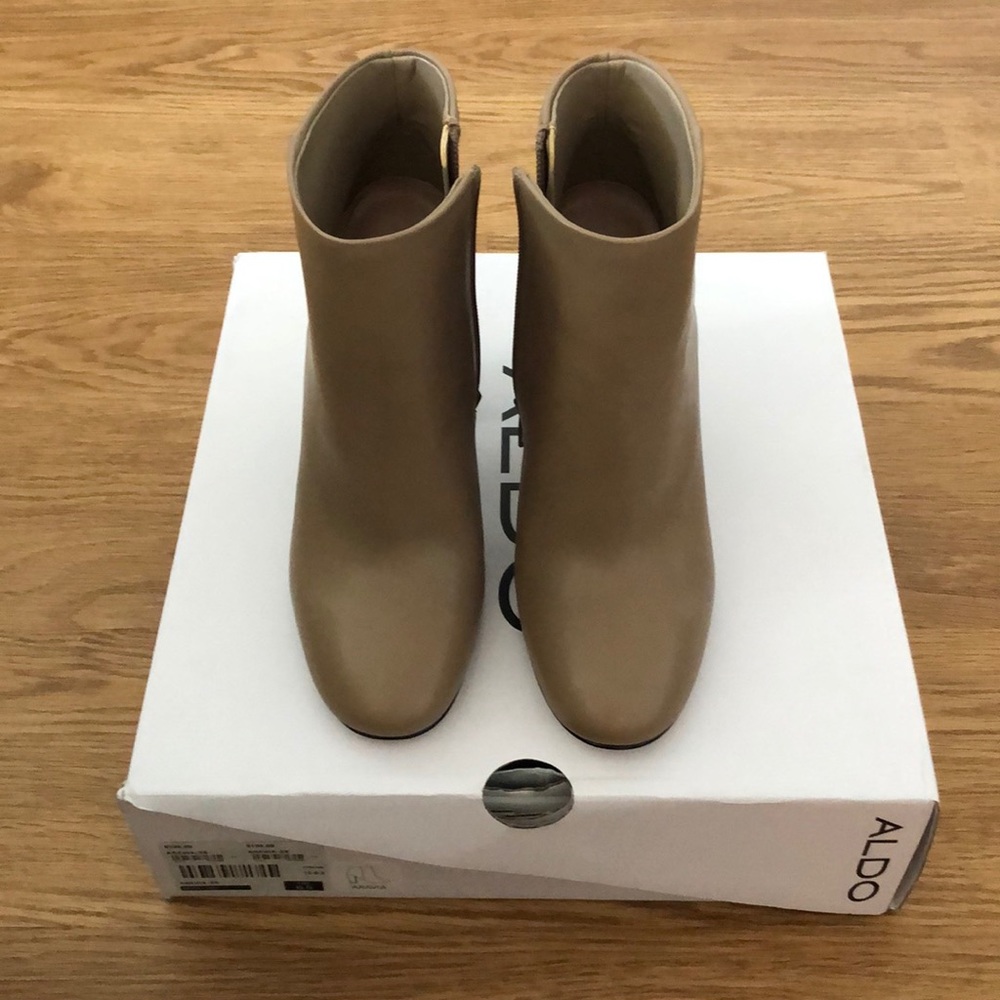 Tan booties